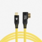 Preview: CobraTether USB-C - USB-Micro-B Cable 4,8m Straight to 90° Yellow