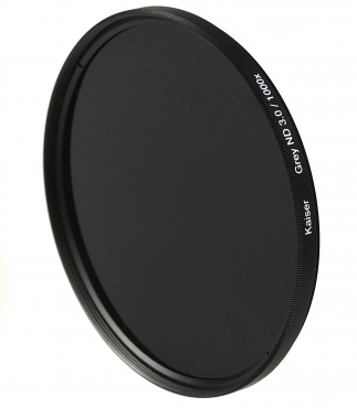 Kaiser Graufilter ND 3.0 / 1000x 77 mm mit Adapterring 72 mm