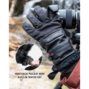 Preview: Vallerret Gants pour photographie Saga Female Black taille S