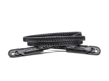 Leica Tragegurt, Leder, geflochten, schwarz