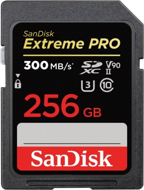 SanDisk ExtremePro 300MB/s SDXC-II 256GB V90