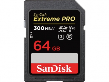 SanDisk ExtremePro 300MB/s SDXC-II 64GB V90