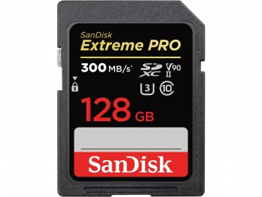 SanDisk ExtremePro 300MB/s SDXC-II 128GB V90