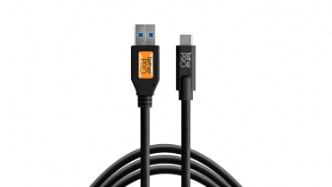 TetherPro USB-A 3.0 / USB-C 4.6m Black