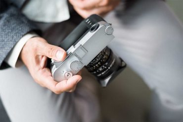 Leica Thumb Support pour LEICA M, chromé argent