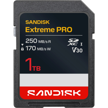 SanDisk Extreme Pro 250MB/s SDXC 1TB