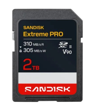 SanDisk Extreme Pro 310MB/s SDXC 2TB