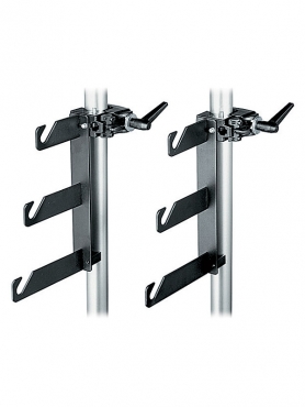 Manfrotto BP Clamps, 3-fach Hintergrundhalterung mit Super Clamp