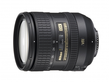 Nikon AF-S DX Zoom-Nikkor 16-85 mm f/3.5-5.6G ED VR, S/N 22124455