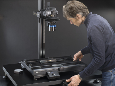 Preview: Cambo RPS-260 Tabletop Reproständer mit Grundbrett und integrierter Höhenverstellung