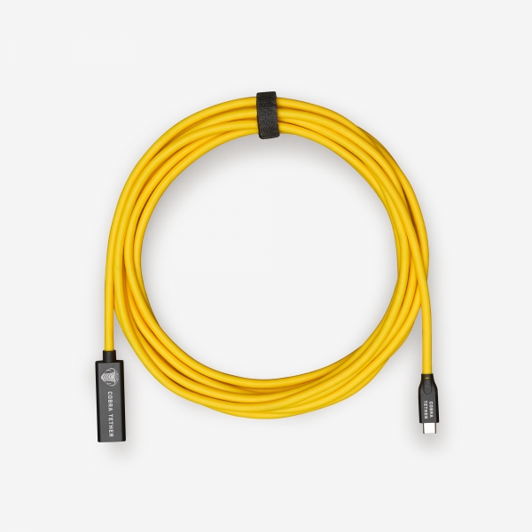 CobraTether USB-C Extention 5m Yellow