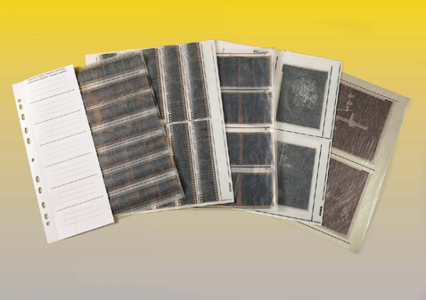 Kaiser Feuilles de rangement pour négatifs pour films 35 mm, négatifs 7 x 6, acétate, 25 pièces