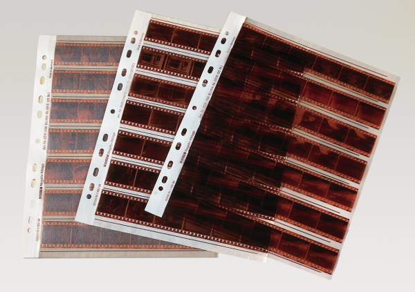 Kaiser Feuilles de rangement pour négatifs pour films 35 mm, négatifs 7 x 6, acétate, 25 pièces