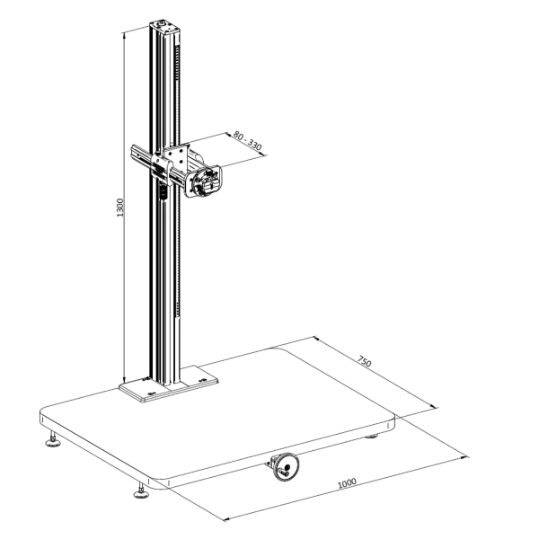 Cambo RPS-260 support de reproduction de table avec plateau et réglage en hauteur intégré