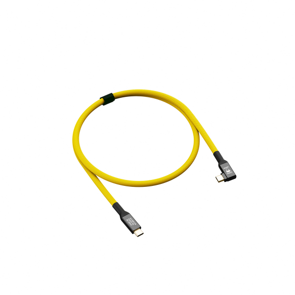 CobraUnion USB-C Cable 40G 0,5m Yellow Angled