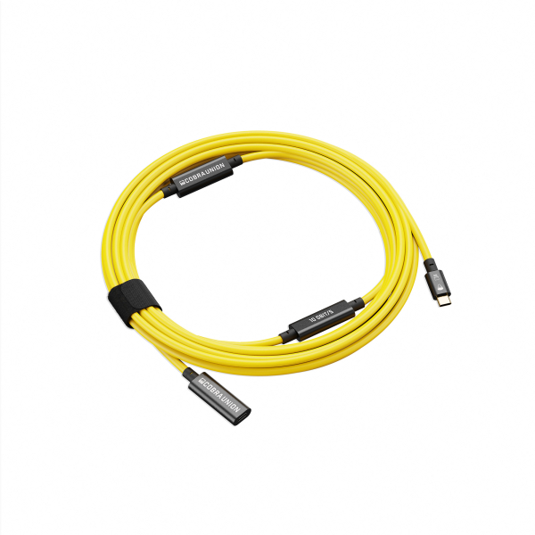 CobraUnion USB-C 10G Extension Cable 10m Yellow