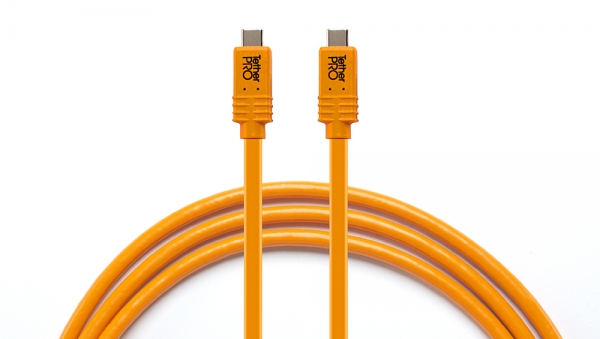 TetherPro USB-C / USB-C für Phase One, 4.6m Orange