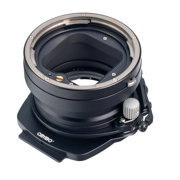 Cambo WRS-HVSA Panneau adaptateur d'objectif avec contrôle d'obturation pour les objectfs Hasselblad V et les fonctions Tilt/Swing